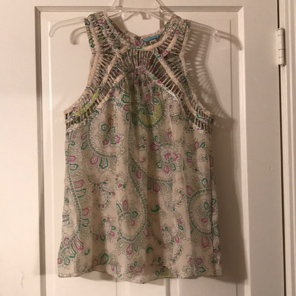 Anthropologie Silk Tank Blouse